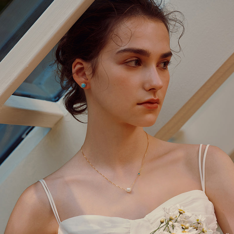 Elegant Vintage Earrings — product and styling view 3