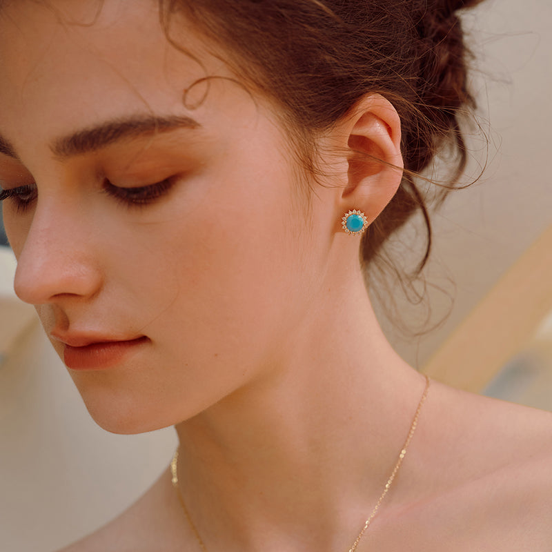 Elegant Vintage Earrings — product and styling view 2