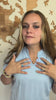 @savvsreviews unboxing and wearing ZEGL Squarelet initial charms; charms and chains sold separately